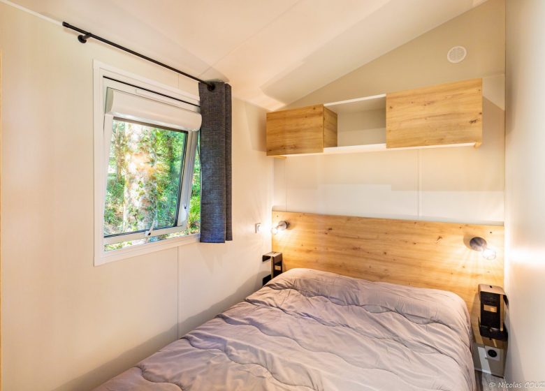 Bedroom Mobilhome Camping Le Montagnou