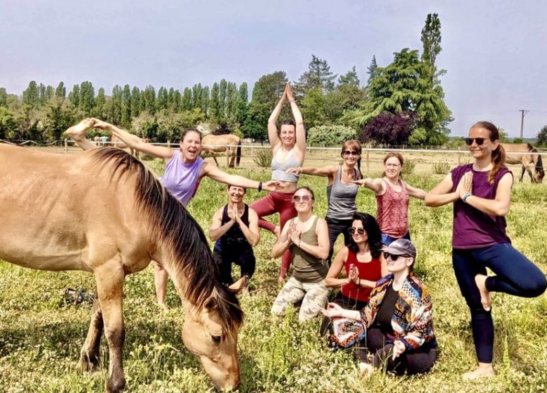 Yoga et cheval Ariège