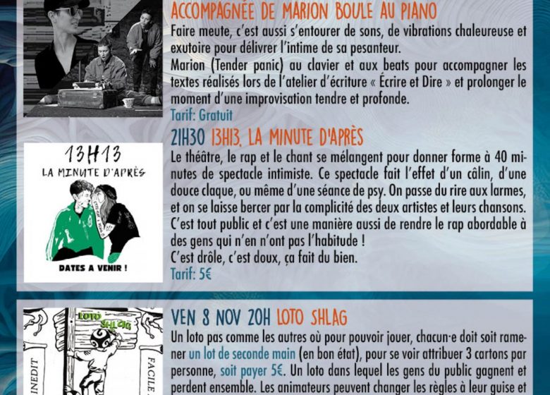 Flyer de l’animation