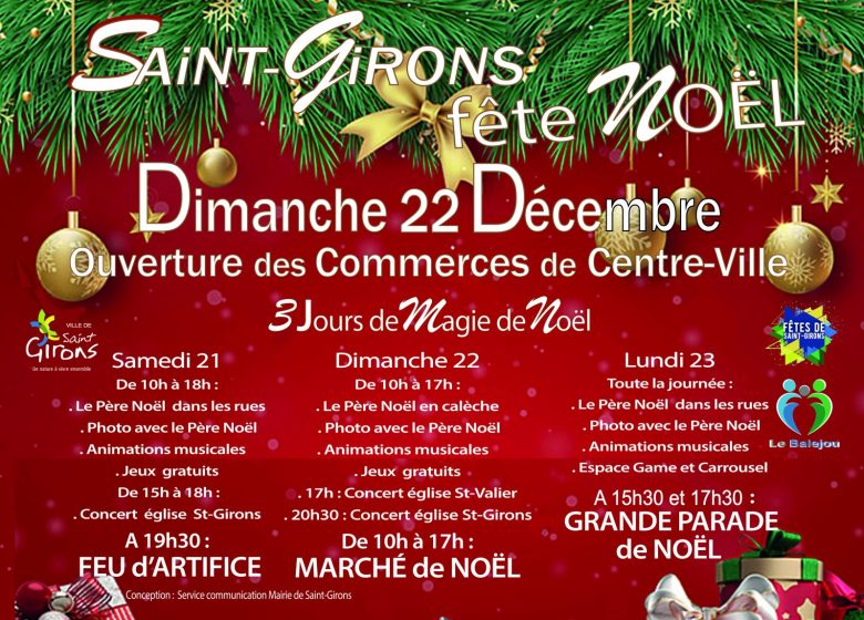 Magie de Noël à Saint-Girons (marché de Noël le Dimanche 22)