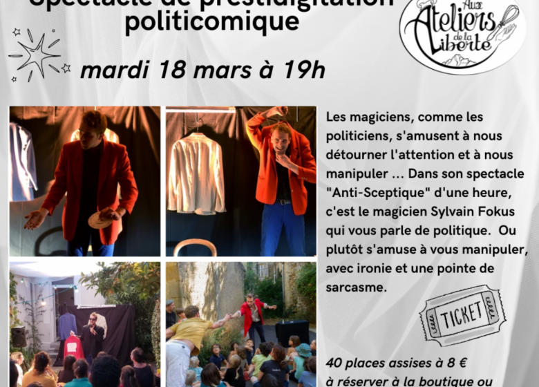 Spectacle de Prestidigitation Aux ateliers de la liberté_Saint-Girons